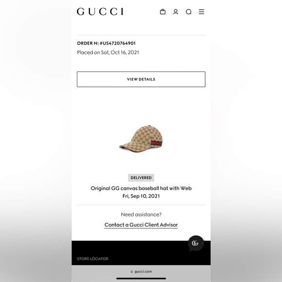 Gucci Tan and Brown Monogram Hat - Picture 9 of 9